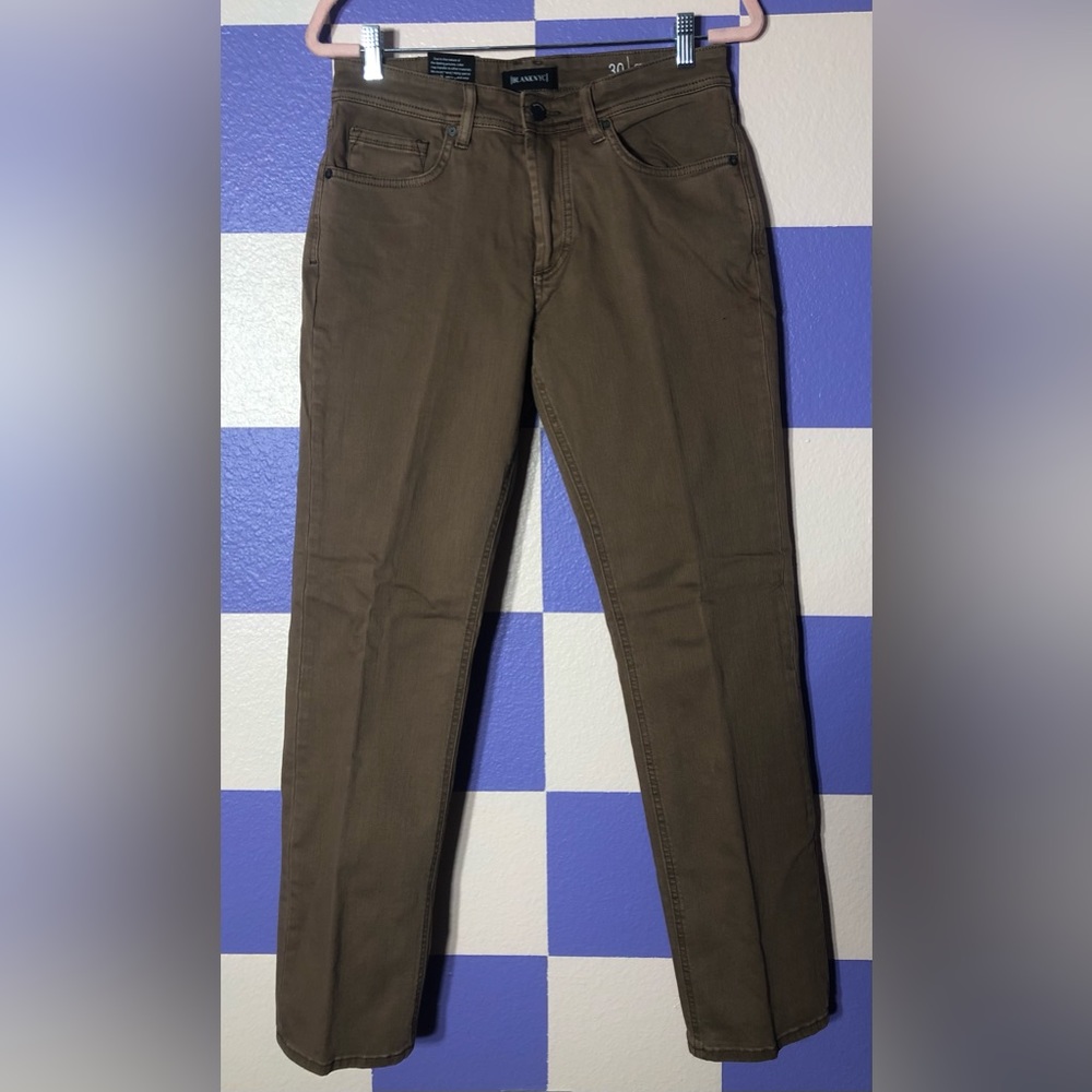NWT Blank NYC Stanton Straight Fit Pants in Light Brown - Size 30 x 32